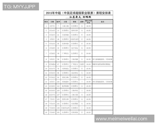 足球中超联赛赛程详解